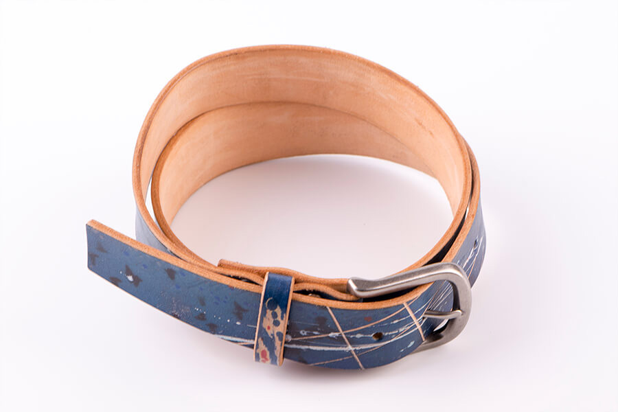 Genuine Leather Splatter Belt 